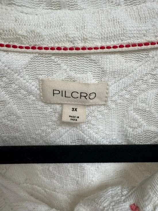 Pilcro Cream Lace Button-Down Shirt - Picture 5 of 9